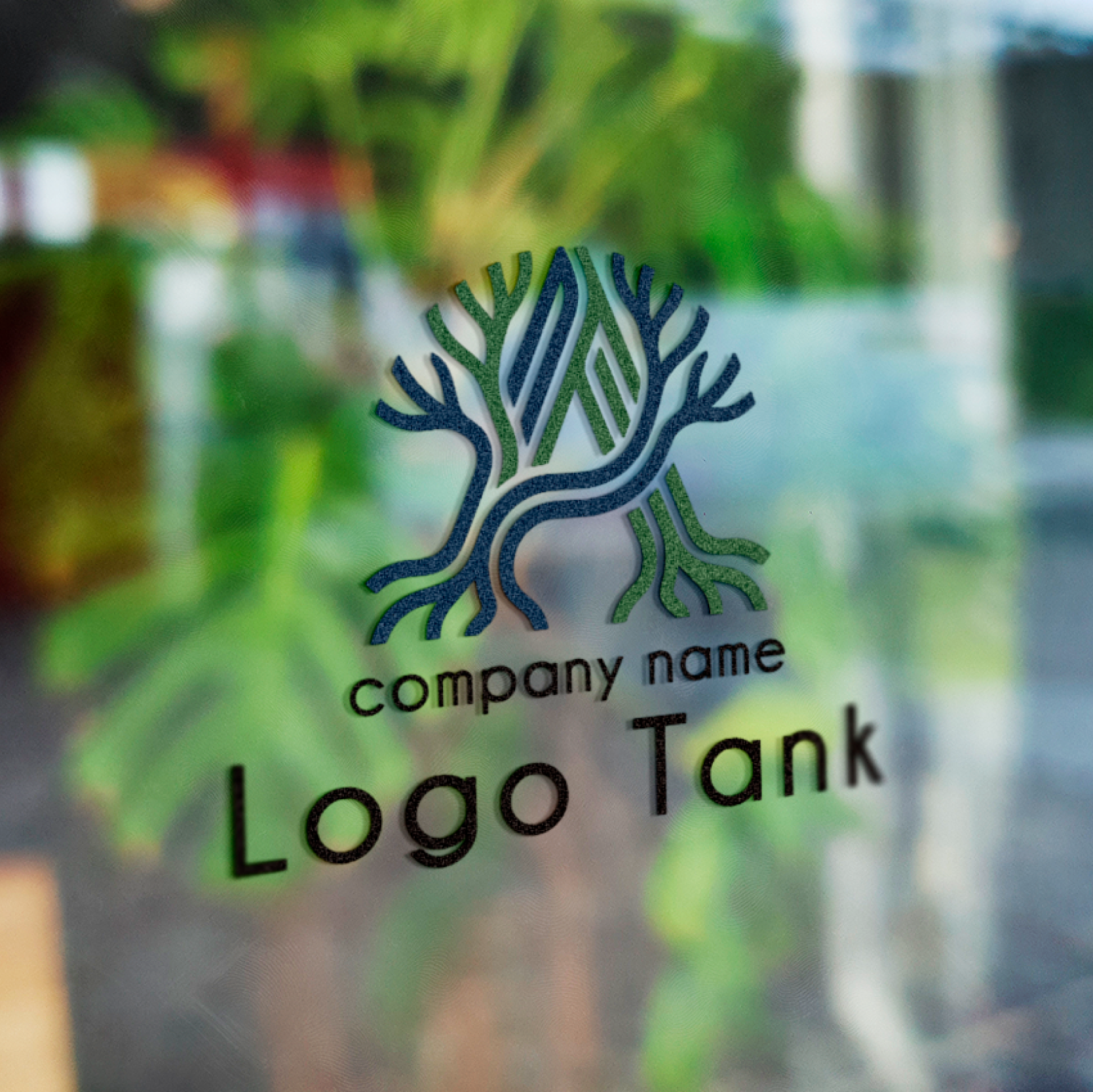 カッティングシート 作成 | Aモチーフの成長をイメージした木のロゴ