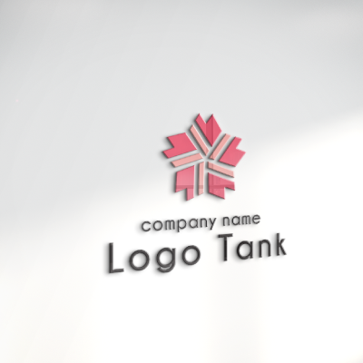 桜を抽象化し、結束と成長を象徴したロゴマーク 桜 / 抽象化 / 和モダン / 結束 / 成長 / 調和 / 広がり / 花びら / 日本文化 / 伝統 / 革新 / 信頼 / 情熱 / 未来 / 連携 / つながり / 安定 / 洗練 / シンボル / 幾何学 / バランス / アイデンティティ / ブランド / 上質 / 品格 / 芽吹き / 循環 / コア / 展開 /,ロゴタンク,ロゴ,ロゴマーク,作成,制作