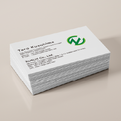 名刺・ショップカード作成 | アルファベットのC・N・矢印をモチーフにしたロゴ