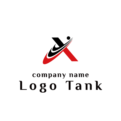 アルファベットのX・3本の矢をモチーフにしたロゴ