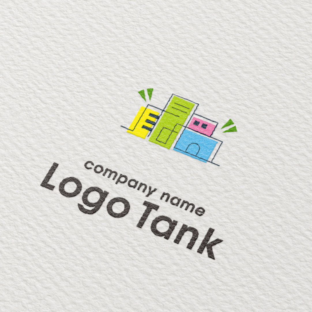 街並み・多様性・イラストロゴ