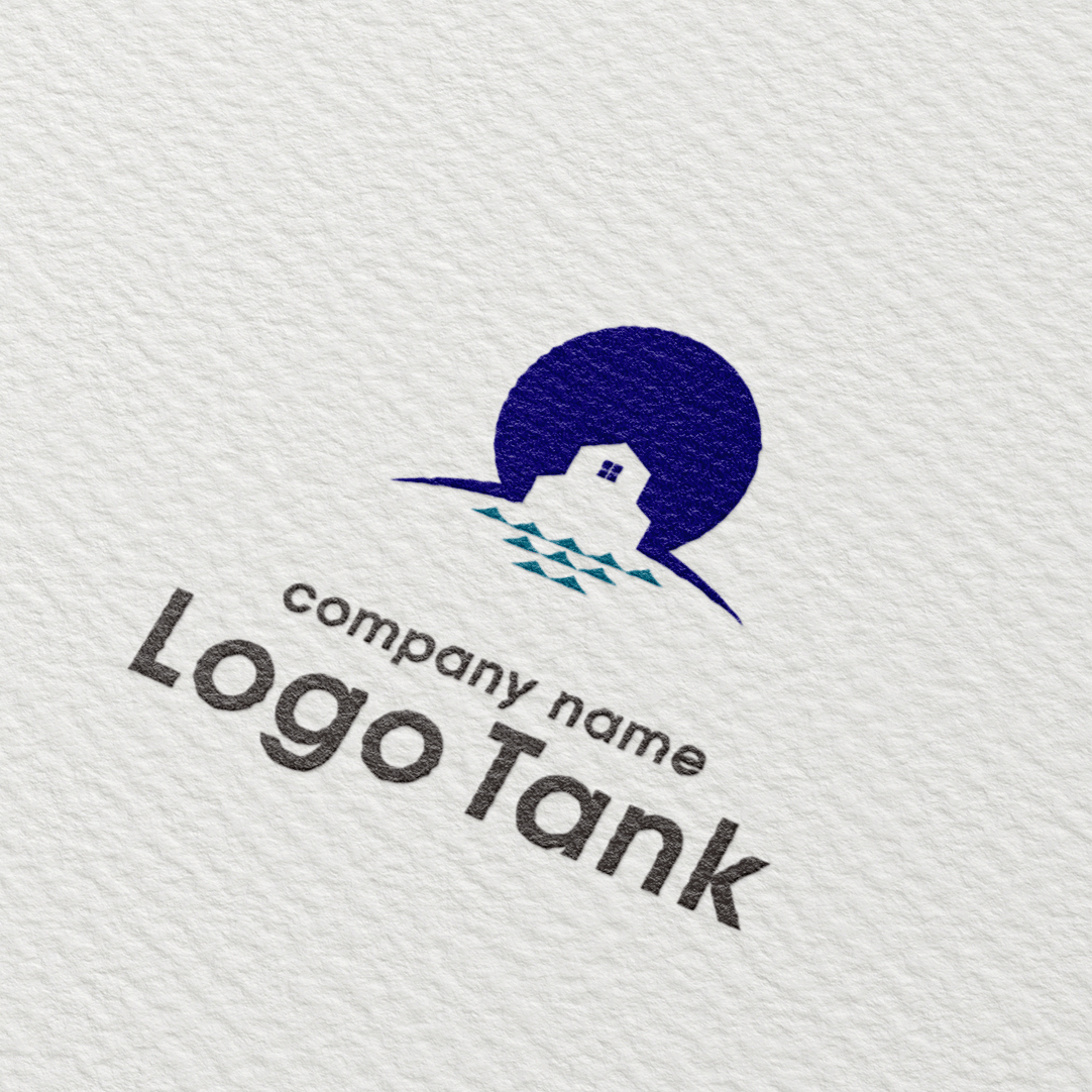 家・海・太陽ロゴ