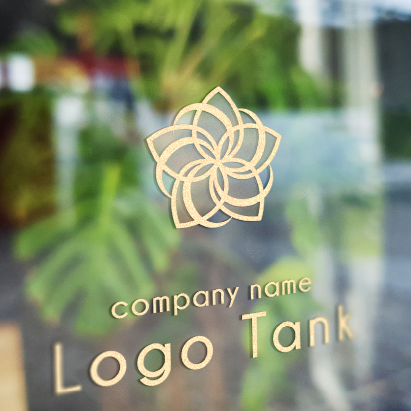 カッティングシート 作成 | 風と緑を感じる幾何学フラワー