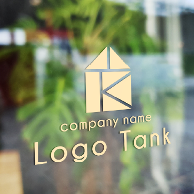 Kハウス K/住宅/積み木/建物/シンプル/彩/家/ポップ/ナチュラル/シンプル/建築/教育/ / クリニック/ /,ロゴタンク,ロゴ,ロゴマーク,作成,制作