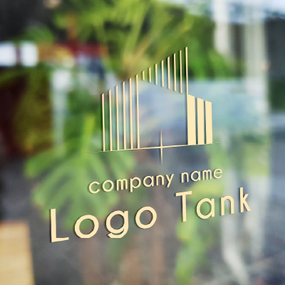 洗練感漂う建物や空間 建物/住宅/家/サロン/高級感/洗練/シャープ/ライン/シンプル/ゴージャス/ /,ロゴタンク,ロゴ,ロゴマーク,作成,制作