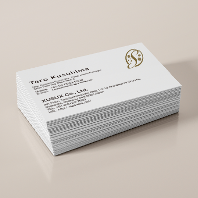 名刺・ショップカード 作成 | オシャレなSのロゴ