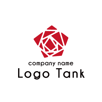 抽象的な薔薇のロゴ