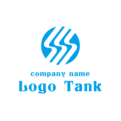 ３本の波線を描いたロゴマーク ロゴタンク 企業 店舗ロゴ シンボルマーク格安作成販売