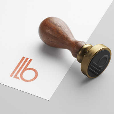 ゴム印・スタンプ作成 | シンプルなbのロゴ