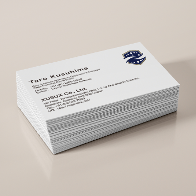 名刺・ショップカード 作成 | 手を取り合うロゴ