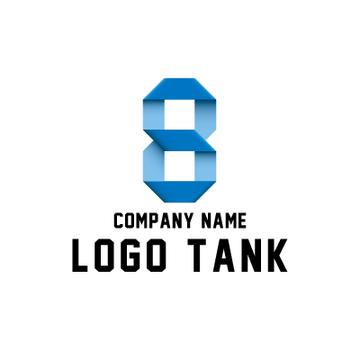 八角形を組み合わせた8のロゴ