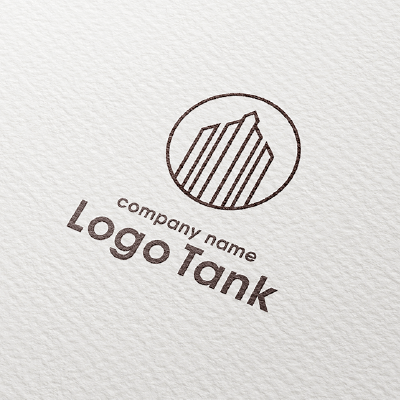 シンプルなビルのロゴ