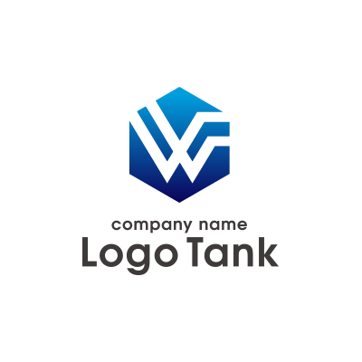 W・六角形ロゴ