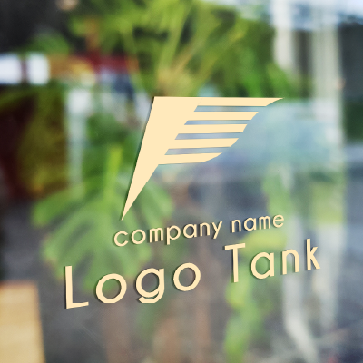 頂きになびくフラッグF F/フラッグ/旗/目印/頂点/なびく/存在/応援/未来/希望/夢/ポジティブ/モダン/クール/ /,ロゴタンク,ロゴ,ロゴマーク,作成,制作