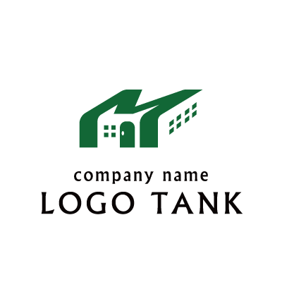 アルファベットのM・建物をモチーフにしたロゴ