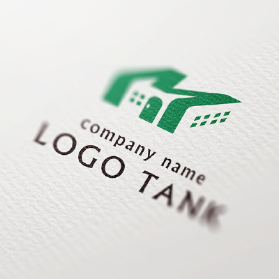 アルファベットのM・建物をモチーフにしたロゴ