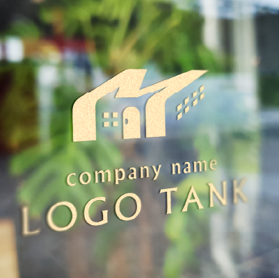 カッティングシート作成 | アルファベットのM・建物をモチーフにしたロゴ