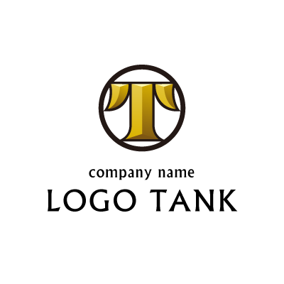 アルファベットのtをロゴマーク ロゴタンク 企業 店舗ロゴ