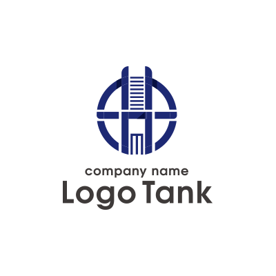 ビル・円構造ロゴ