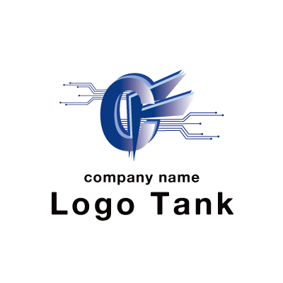 半導体をイメージしたCFテックロゴ