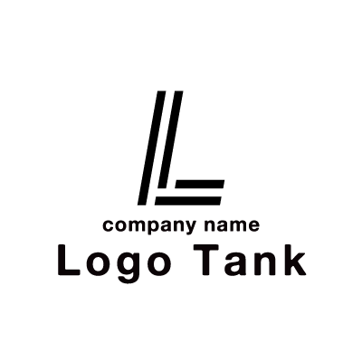 ラインで描くLのロゴ