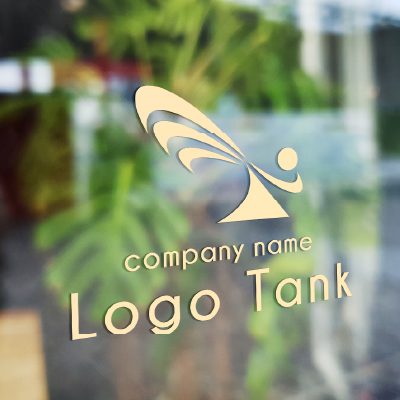 流れに乗り成長するT T/風/ニーズ/目標/未来/変化/前進/成長/シンプル/モダン/クール/ /,ロゴタンク,ロゴ,ロゴマーク,作成,制作