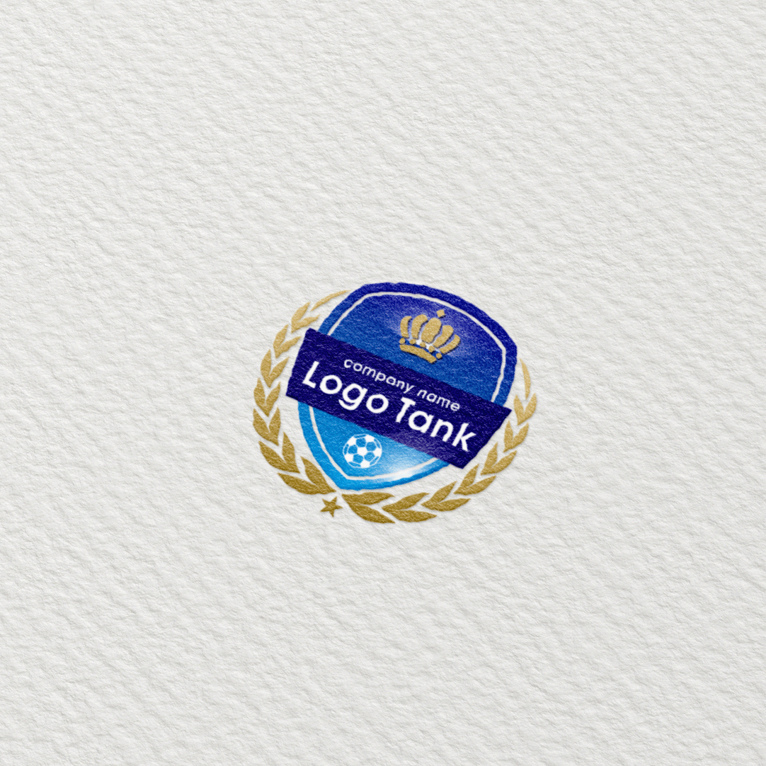 王冠・月桂樹エンブレムロゴ