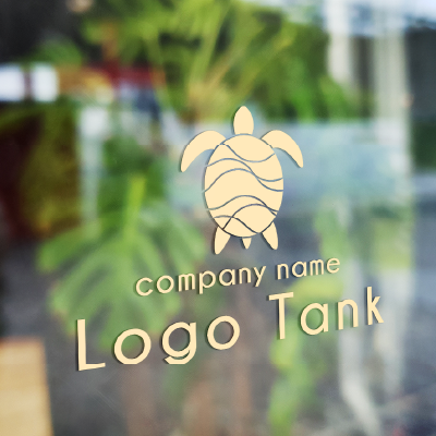 海の守り神ウミガメ ウミガメ/海ガメ/ホヌ/幸運/ラッキーアイテム/海の守り神/優しさ/親しみ/穏やか/波/ポップ/ナチュラル/自然/シンプル/キュート/ハワイ/南国/ /,ロゴタンク,ロゴ,ロゴマーク,作成,制作
