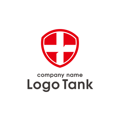 クロス・シールドエンブレムロゴ