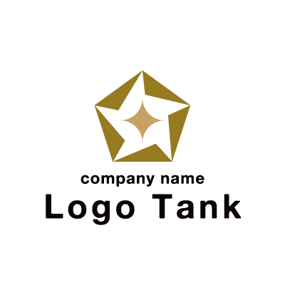 五角形の輝きのロゴ