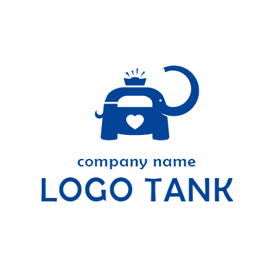 ぞうのかわいいロゴマーク ロゴタンク 企業 店舗ロゴ シンボル