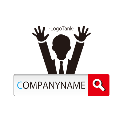 HELP、万歳、サラリーマン、検索窓ロゴ 金融ロゴ /,ロゴタンク,ロゴ,ロゴマーク,作成,制作