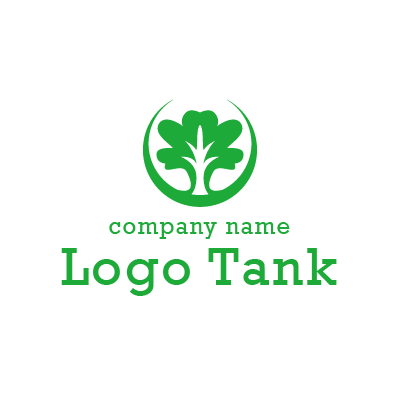 大きな木をロゴマーク ロゴタンク 企業 店舗ロゴ シンボルマーク格安作成販売