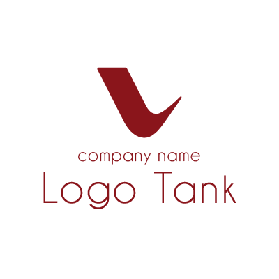 アルファベットの〝V〟デザインロゴ
