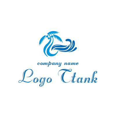南国リゾート ロゴデザインの無料リクエスト ロゴタンク