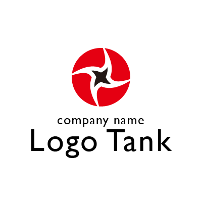 手裏剣をイメージしたロゴマーク ロゴタンク 企業 店舗ロゴ