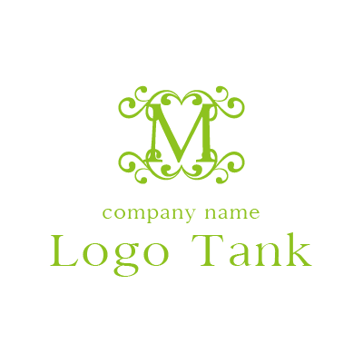 装飾的な“M”ロゴ