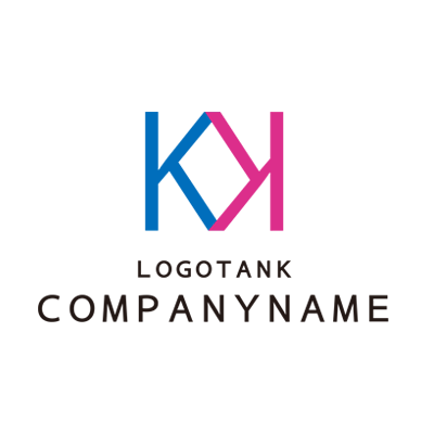 “K”と“K”の組み合わさったロゴ 未設定,ロゴタンク,ロゴ,ロゴマーク,作成,制作