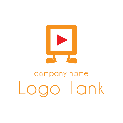 動画アプリをイメージしたデザインロゴ ロゴタンク 企業 店舗ロゴ シンボルマーク格安作成販売