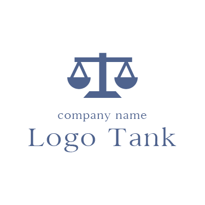 木と天秤をモチーフにしたロゴ ロゴデザインの無料リクエスト ロゴタンク