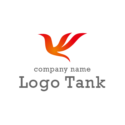 蓮 フェニックス 炎の融合したロゴ ロゴデザインの無料リクエスト ロゴタンク