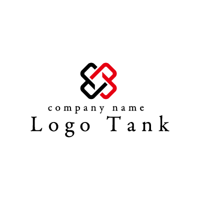 四角が交差するロゴ ロゴタンク 企業 店舗ロゴ シンボルマーク格安作成販売