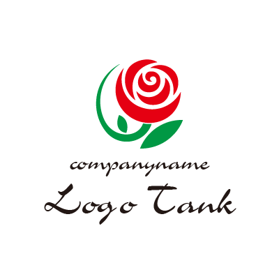 薔薇がモチーフのロゴ