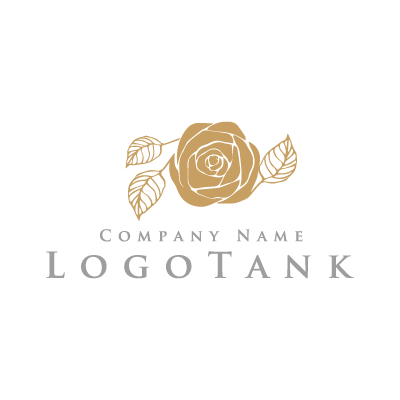 グッズに使うシンプルなバラのロゴ ロゴデザインの無料リクエスト ロゴタンク