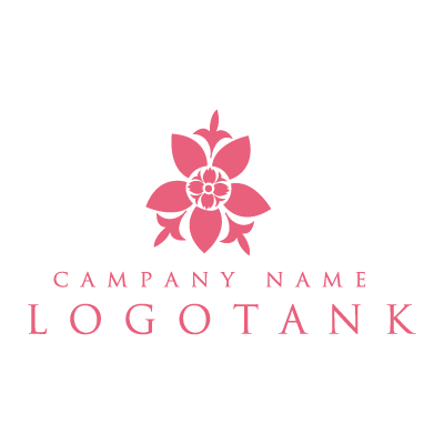 トライバル柄 桜 ロゴデザインの無料リクエスト ロゴタンク