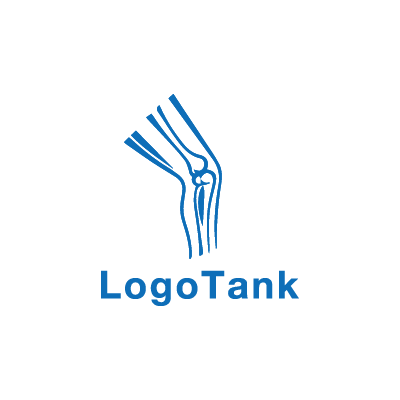 膝関節と骨のロゴ ロゴタンク 企業 店舗ロゴ シンボルマーク格安作成販売