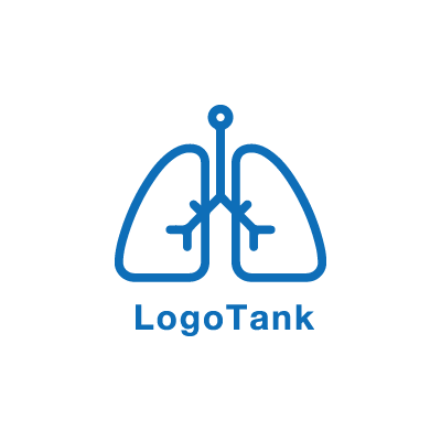 のど 呼吸器 をモチーフとしたロゴの作成をお願いいたします ロゴデザインの無料リクエスト ロゴタンク