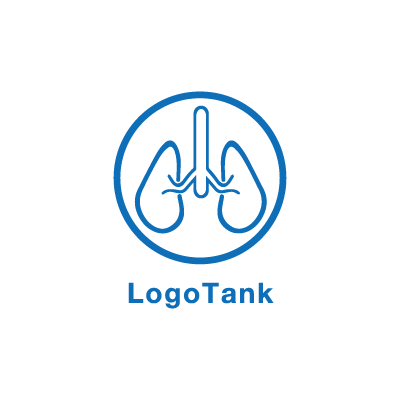 肺のアイコンロゴ ロゴタンク 企業 店舗ロゴ シンボルマーク格安作成販売