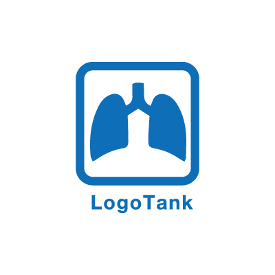 肺を表現したロゴ