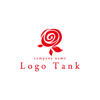 赤い薔薇のロゴ 未設定,ロゴタンク,ロゴ,ロゴマーク,作成,制作